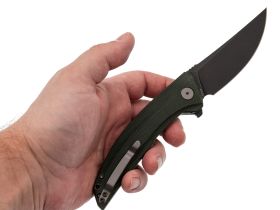 Складной нож Petrified Fish DeepSea PFP05GRMDW, сталь K110, рукоять микарта