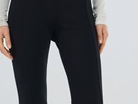 Треггинсы со штрипками, Черный