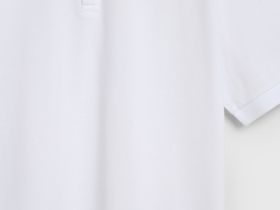 Поло с воротником-стойкой, Белый