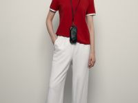 Футболка из хлопка с контрастной окантовкой