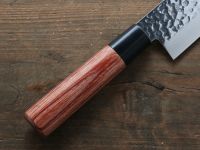 Нож шефа Сантоку Kanetsune, сталь DSR1K6, рукоять pakka wood