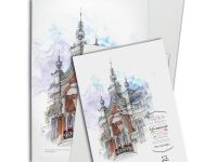 Папка для акварели Veroneze Малевичъ А4 15 л 300 г, 70% хлопок, Fin