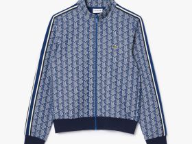 Мужская жаккардовая толстовка Lacoste PARIS с монограммой