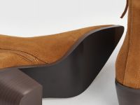 Казаки из натуральной замши, Бежевый