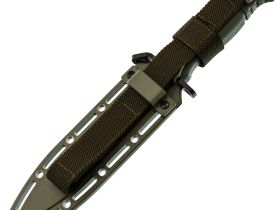 Тактический нож Витязь-1, сталь AUS-8, рукоять эластрон, олива