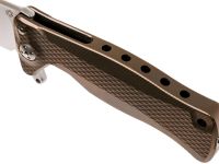 Нож складной LionSteel SR11 B (BRONZE), сталь Uddeholm Sleipner® Satin, рукоять титан по технологии Solid®, бронзовый