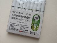 Набор маркеров акриловые Languo 9 оттенков, зеленые