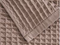 Полотенце вафельное Лорг/Lorgo, коричневое