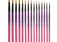 Кисть двухцветная синтетика № 9 круглая "Decola"