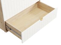 Комод Монблан 93x76 Грань Белый/Дуб Ирландский