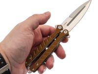 Нож-бабочка (балисонг) Ромул, сталь D2, рукоять G10