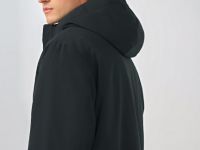 Утеплённая парка с капюшоном, Черный