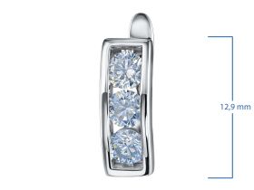 Серьги из белого золота э4712сг08200954
