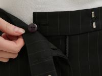 Брюки из шерсти в полоску