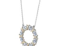 Колье из комбинированного золота с бриллиантами э4801кл06164900