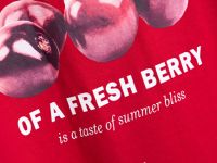 Футболка с принтом для девочек, Красный