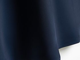 Атласная юбка миди А-силуэта, Синий