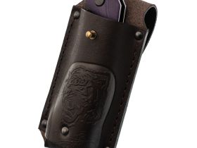 Нож Узбекский складной, сталь N690, рукоять G10 фиолетовый