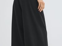 Широкие брюки с эластичным поясом, Черный