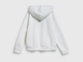 Худи с принтом для девочек, Белый