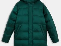 Пуховое полупальто с воротником-стойкой