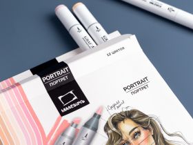 Набор маркеров спиртовых Малевичъ "GrafArt Brush" Портрет 12 цветов