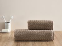 Полотенце махровое Зигзаг/Zigzag, капучино