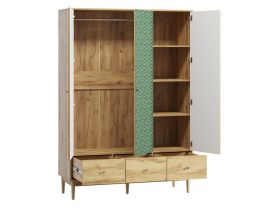 Распашной шкаф Тайрон 3-140x200 Атом