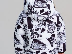 Куртка детская текстильная с полиуретановым покрытием для девочек