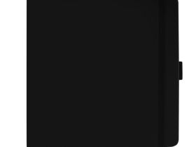 Скетчбук Гамма "Студия" 19х19 см 100 л 110 г, черный, твердая обложка, на резинке, белая