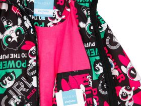 Куртка текстильная с полиуретановым покрытием для девочек (ветровка)