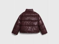 Короткий пуховик для девочек, Фиолетовый