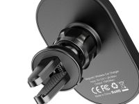 Автомобильный держатель Hoco (CA90) для смартфона Powerful magnetic wireless  charger in-car holder  (черный)