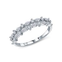 Серебряное кольцо с фианитами