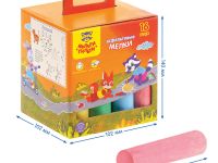 Мелки цветные для асфальта Мульти-Пульти 16 шт., 6 цв., круглые, картонная коробка