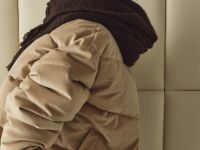 Утеплённая куртка из вельвета, Бежевый