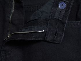 Широкие джинсы с карго-карманами для мальчиков, Черный