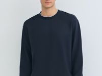 Свитшот с имитацией футболки, Синий