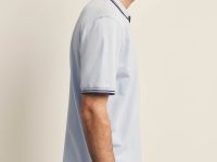 Поло из трикотажа пике с контрастной отделкой