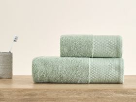 Полотенце махровое Strisce, зеленое