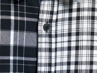 Рубашка в клетку из хлопка, Черный