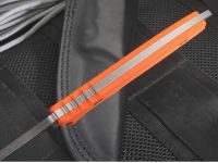 Нож с фиксированным клинком Fantoni, HB Fixed, FAN/HBFxSwOrLBk, сталь CPM-S35VN, рукоять стеклотекстолит G-10, оранжевый