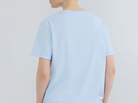 Футболка с принтом, Голубой