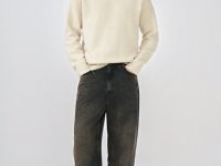 Джемпер с содержанием шерсти, Бежевый