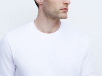 Футболка из фактурной ткани, Белый