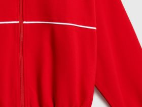 Толстовка с воротником-стойкой для девочек, Красный