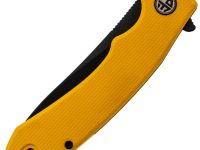 Раскладной нож Petrified Fish Waterspout, сталь 14C28N с покрытием PVD, рукоять желтый G10