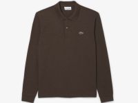 Мужское поло Lacoste L.12.21 классического кроя с длинным рукавом