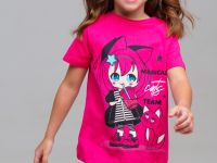 Комплект трикотажный для девочек: фуфайка (футболка), брюки (легинсы)