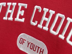 Худи с вышивкой для мальчиков, Красный